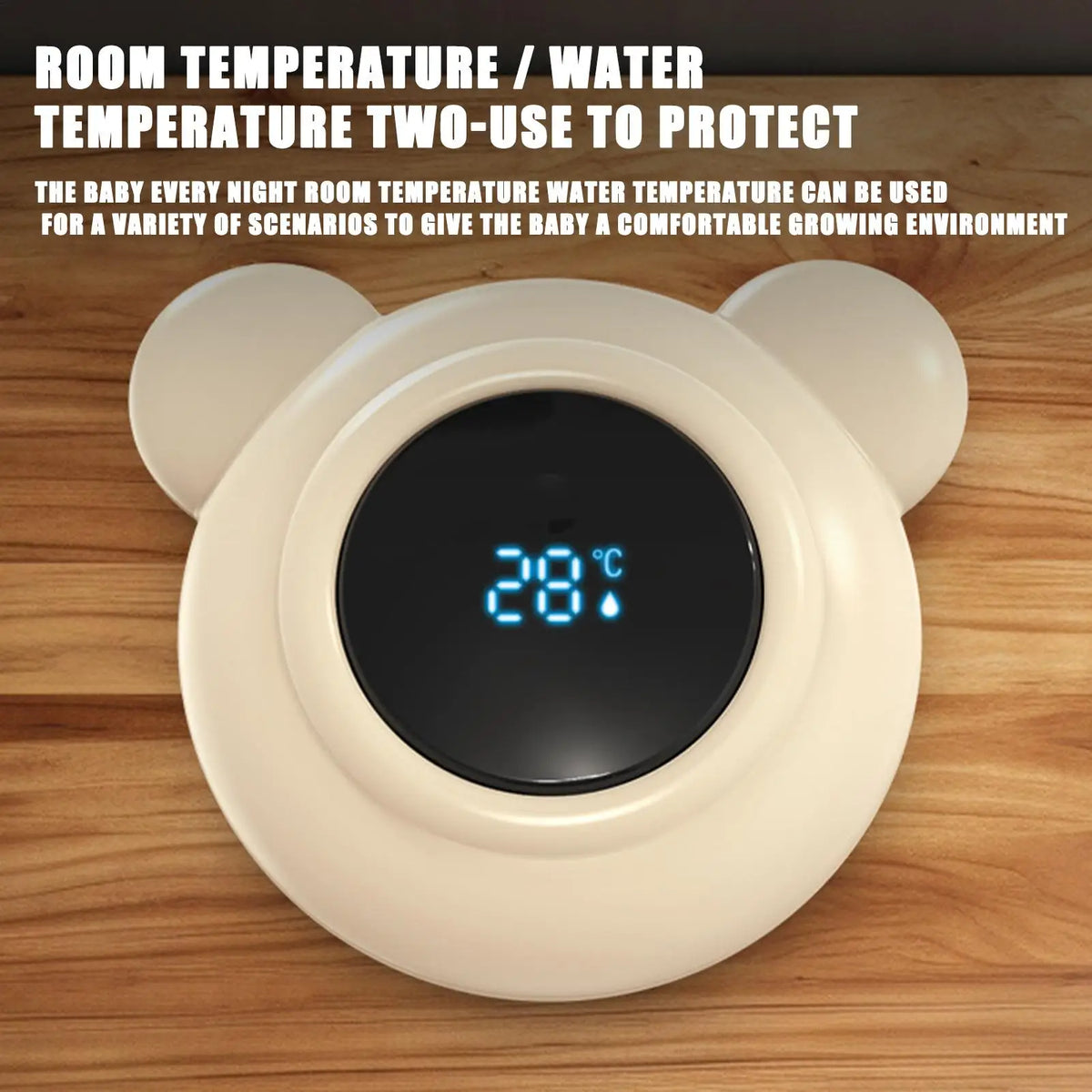 Baby Bath Thermometers Digital Safe Bath Water Thermometers With LED Display Toddler Care Tool for Travel Nursery Pediatric