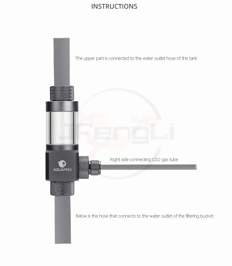 AQUAPRO External CO2 Atomizer Sprayer Aquarium Fishing Tank Diffuser Filter Bucket Accessories Equipment Akvarium Terrarium