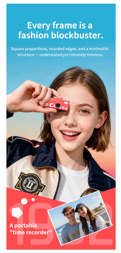 Ourlife Thumb Keychain Camera 0.96inch Flip Screen Retro CCD Mini Digital Camera 720P Very Small Camcorder Video Recorder
