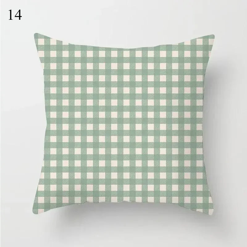 Mint Green Pillowcase Geometric Print Cushion Cover Sofa  Decorative throw pillow cushion covers40x40cm 50x50 45x45