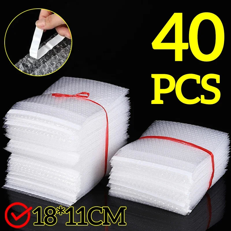 Transparent Bubble Mailers Self-sealing Plastic Shockproof Shipping Bag Self-adhesive Bubble Foam Packing Bags Cushioning Bag