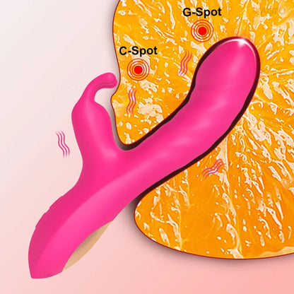 Powerful Rabbit Vibrator Women G-Spot Clitoral Stimulator Vagina Nipple Massager Dildo Female Masturbator Adult Sex Toy