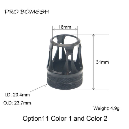 Pro Bomesh Aluminum Locking Nutt Fishing Reel Seat Decorative Trim Part DIY Fishing Rod Component Accessory