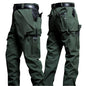 Wear-Resistant Cargo Pants Men Casual Work Stretch Trousers Breathable Multi-Pocket Outdoor Waterproof Training Hiking Pant Male