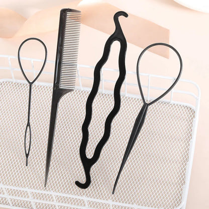 1Set Magic Hair Styling Tools Set DIY Braiding Braider Accessories Hairpin Twist Bun Barrettes Clips For Women Hairdressing