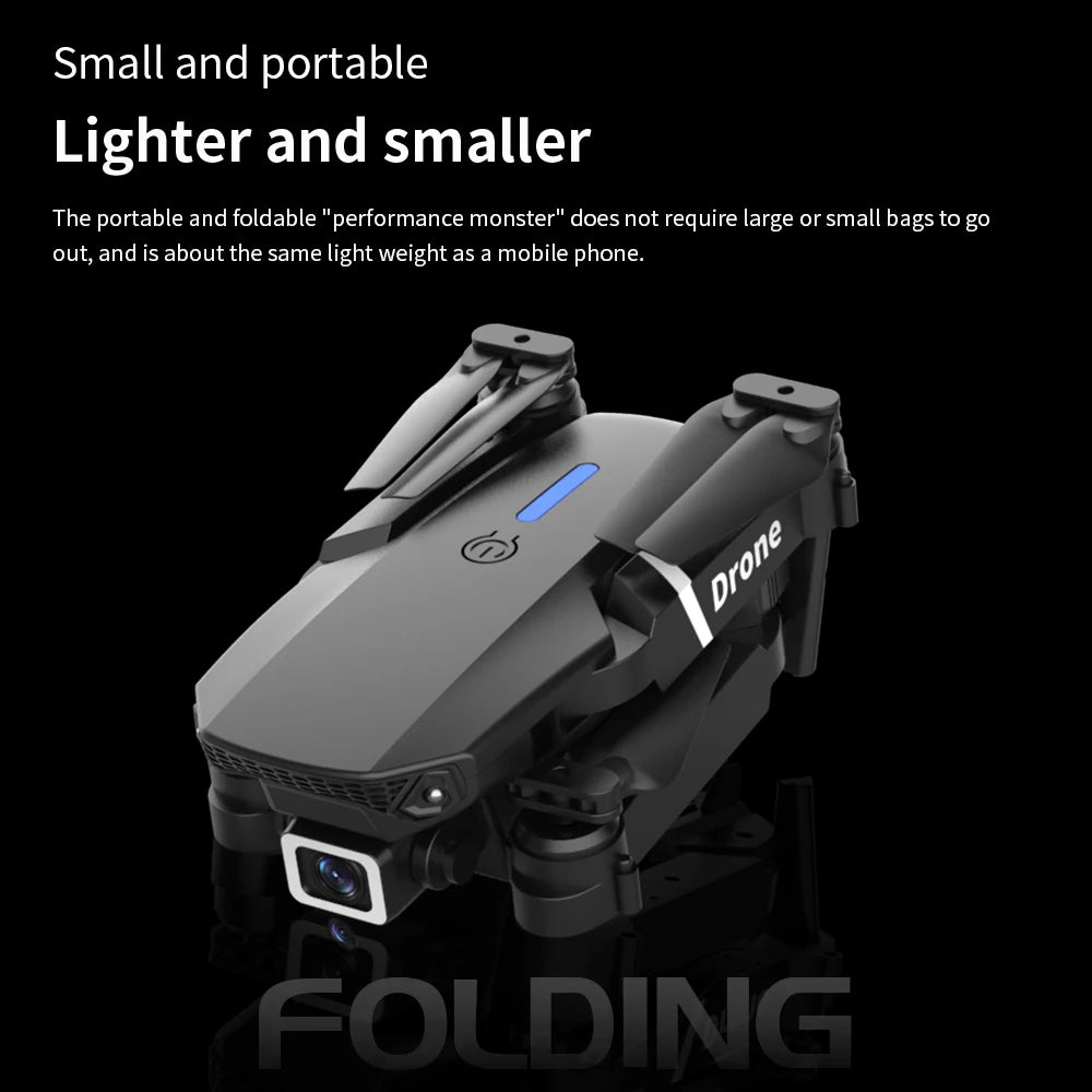 S529 New Drone 2.4G RC Quadcopter Drone 5G FPV WiFi Foldable With Mod Altitude Resistance NO Camera Wide-angle Shooting Boy Toy