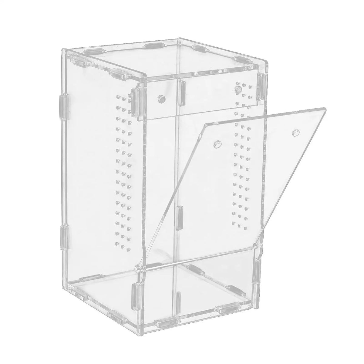 Acrylic Transparent Reptile Terrarium Breeding Box amphibian Cage Nano Arboreal Tarantula Enclosure Jumping spider Reptiles Habi