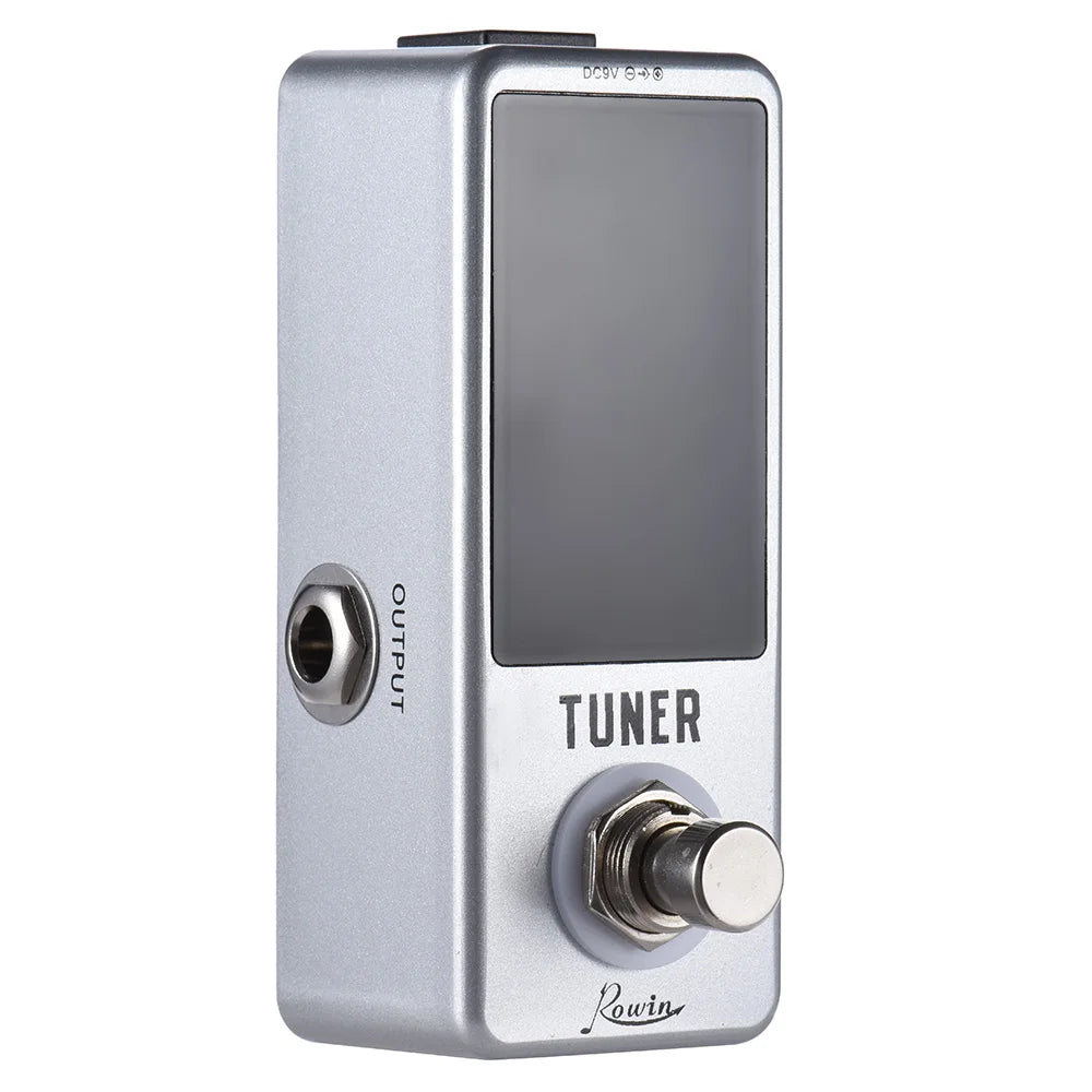 Mini Chromatic Tuner Pedal Effect LED Display True Bypass Guitar Tuner for Guitar Bass Accessories Guitar Bass Musical Instrumen