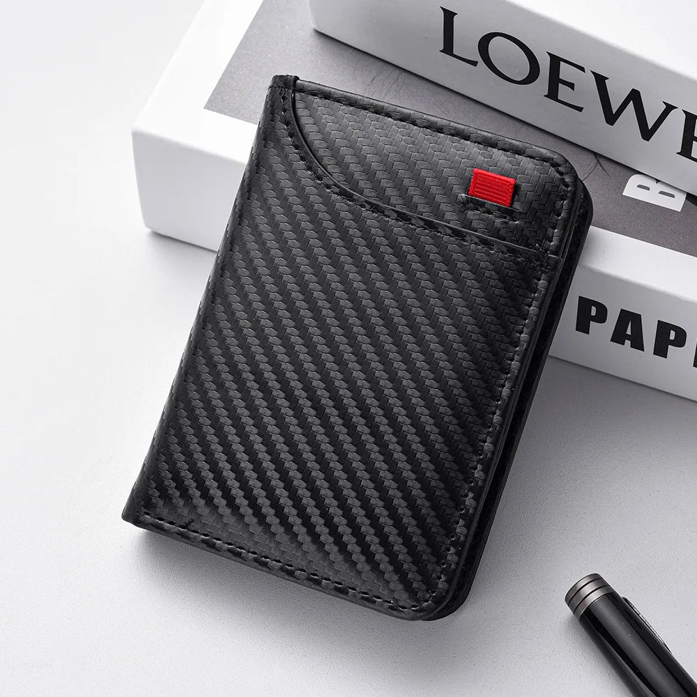 Men's Wallet Vertical Multi Card Small Wallet Driver's License Youth Mini Student Change Bag Card Bag