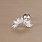 1PC 316L Stainless Steel Geometry Stud Earrings For Women Fashion Star Moon Lobe Daith Helix Cartilage Earring Piercing Jewelry