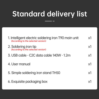 ALIENTEK T90 Smart Soldering Iron PD 3.1140W Portable Digital Display 80-450℃ PCB Precision Soldering Iron Repair Tool Kit