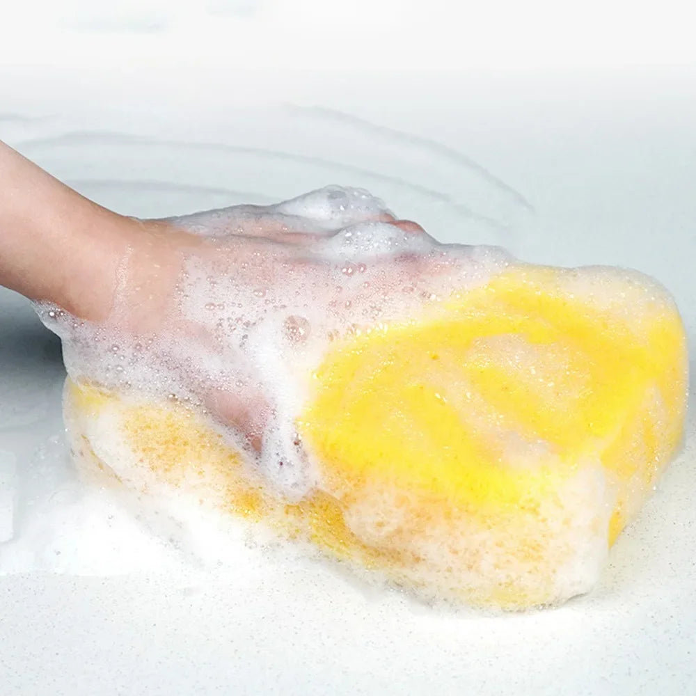 Large Car Wash Sponge Multi-Purpose High-Density Yellow Honeycomb Sponge Block for Automotive Detailing Waxing Seam Cleaning