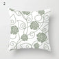 Mint Green Pillowcase Geometric Print Cushion Cover Sofa  Decorative throw pillow cushion covers40x40cm 50x50 45x45