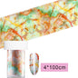 16Pc Holographic Nail Foil Set Starry Transfer 20*4cm Sticker Laser Flowers Leopard Mix Design Decal DIY Nail Art Decoration