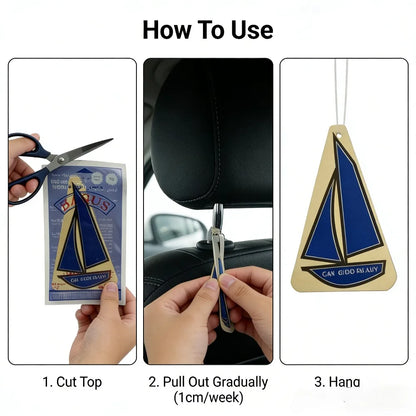BAGUS 5-20pcs Smooth Sailing Scented Sheets Car Air Freshener for Long Lasting Freshness in Vehicle