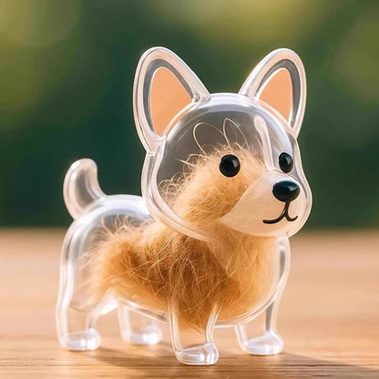 New Clear Puppy Hair Memorial Keepsake Capsule Pet's Dog Fur Container DIY Pendant Keychain Decor Pet Lovers Home Display Gifts