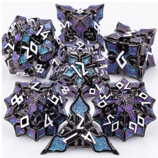 7pcs DND Metal Dice Set MTR Polyhedral Dice for Dungeons And Dragons Role Playing Games D&D Dice Set Dnd Gifts
