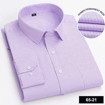 Men's Long Sleeve Shirt High-quality Fashion Casual Print Plaid Stripe Single Pocket Fit Business Formal Office Four Season Top