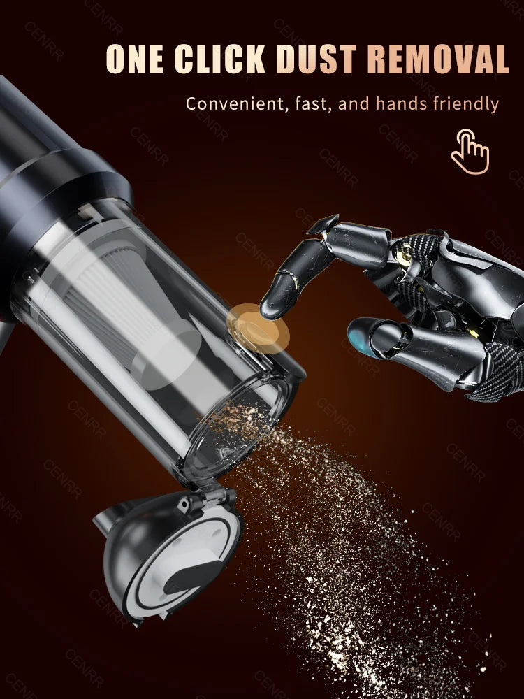 CENRR 998000PA Car Vacuum Cleaner Mini Cordless Powerful Wireless Car Cleaner HandHeld Portable Vacuum Cleaner Home Appliance