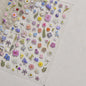 Wild Daisy Crystal Diamond Nail Sticker 5D Adhesive Flower Trendy Nail Art Stickers DIY Nail Art Decorations 3D Manicure Decals