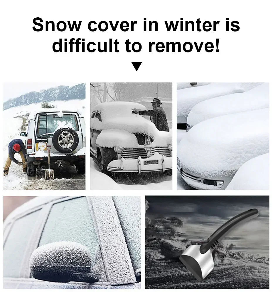 SEAMETAL Car Ice Scraper Snow Removal Shovel Winter Windshield Window Snow Cleaning Scraping Tool Auto Ice Breaker Snow Shovel