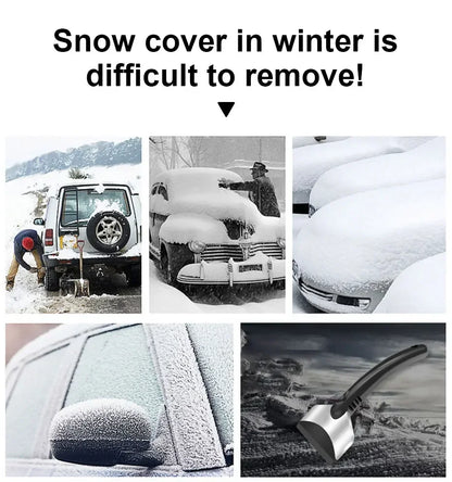 SEAMETAL Car Ice Scraper Snow Removal Shovel Winter Windshield Window Snow Cleaning Scraping Tool Auto Ice Breaker Snow Shovel