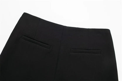 MUJER 2025 Black Mini Skirt Shorts Woman Fashion Asymmetric Skort For Women High Waist Short Skirts Woman Summer Casual Shorts