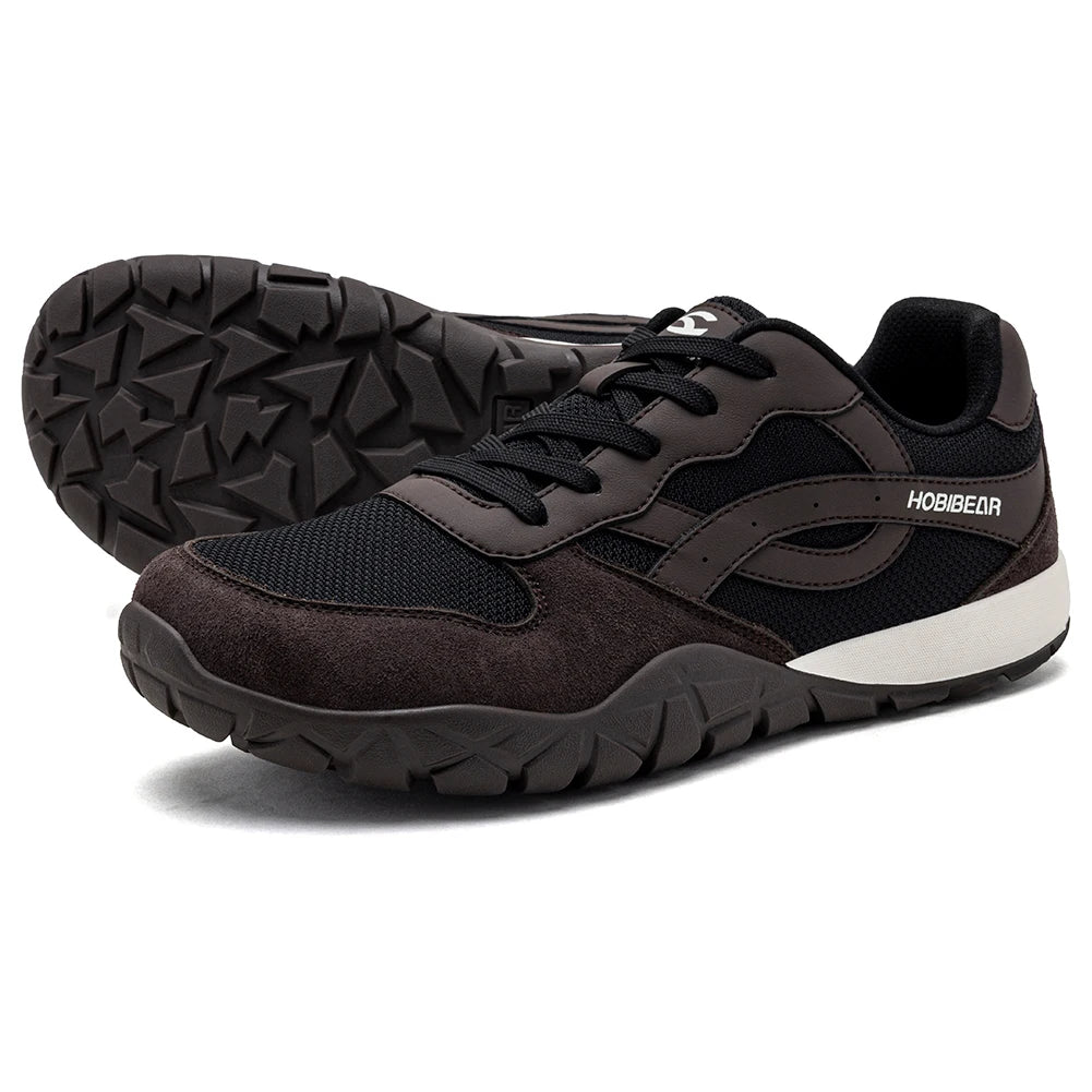HOBIBEAR Unisex Wide Width Shoes Minimalist Barefoot Sneakers Hiking Trail Running Shoes for Men Women