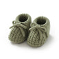 Baby Shoes Knitted Infant Child Bed Footwear 0-18M Cute Turn-down Breathable Newborn Boys Girls Walk Boots Fashion Solid Bandage