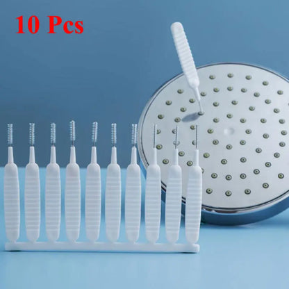 Bathroom Shower Head Cleaning Brush White Small Brush Pore Gap Clean Anti-clogging Nylon For Kitchen Toilet Phone Hole