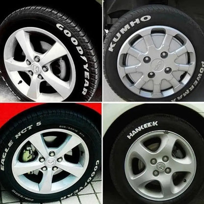 3pcs White Paint Pen Paint Markers Waterproof Car Tyre Oil-Based Paint Pen Set Quick Dry And Permanent