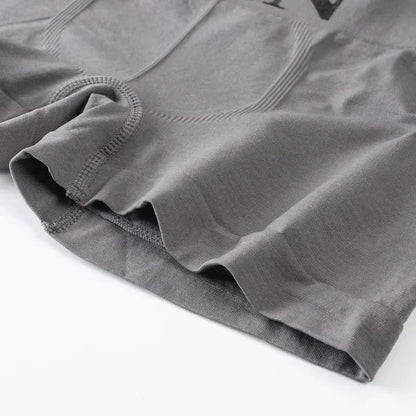 5 Pcs Thin Style Men's High Elastic Plain Color Comfortable Boxer Briefs Panties Breathable Pantyhose