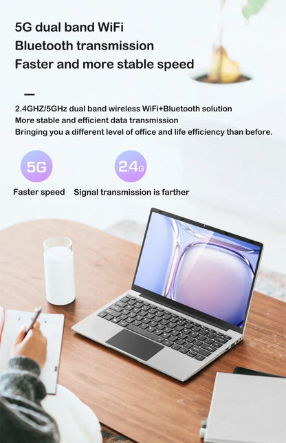 2026 NEW 14.1" Laptop Intel Core i9-9900 32GB 2TB Gaming Computer PC Windows11 Gamer office Ultra Slim Notebook 1920*1080