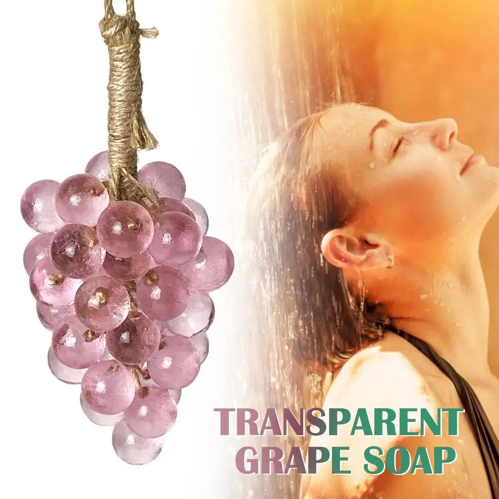 Grape Handmade Soap Natural DIY Crystal Soap Fruit Aroma Scented Soap Creative Gift For Home Fragrance Friend Gift Bathroom