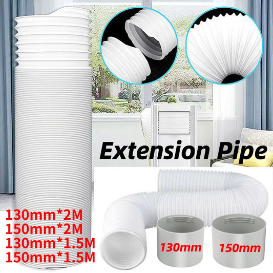 130/150mm Telescopic Air Conditioner Pipe Duct Extension Pipe Easy to Install Universal Exhaust Hose Tube for Air Conditioning