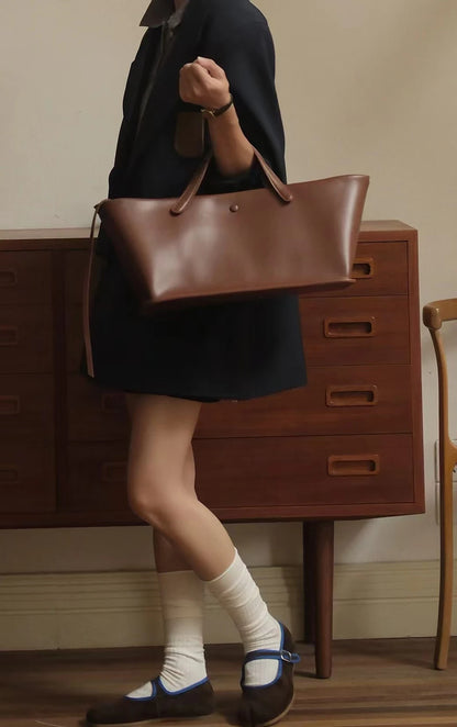 Women's Canvas Leather Totes Handbag Commuting Shoulder Crossbody Armpit Bag Leisure Versatile Casual Chic Stylish Clutch