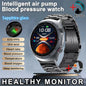 Sapphire Glass AMOLED Blood Pressure Smart Watches ECG Blood Oxygen Blood Pressure Air Pump Sport Health Tracking Smartwatch NFC