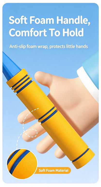 Badminton and Tennis Racket Kid 4in1 Sports Toy Hand Eye Coordination Gifts for Reflex Training Beginners Outdoors Beach