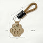 S9 Dual Pack Pet Hair Storage Keychains, Cute Paw Shape Leather Keyring, Furry Friend Memory Fur Keepsake for Pet Owners