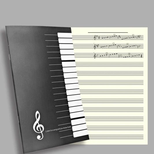 1pc 18Pages Music Sheet Spiral Notebook Manuscript Paper Exercise Book Record Paper Piano Guitar Musical Notebooks