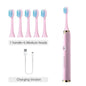 Tongwode Electric Sonic Toothbrush USB Rechargeable Waterproof Electronic Ultrasonic Whitening Tooth Brushes Replacement Heads