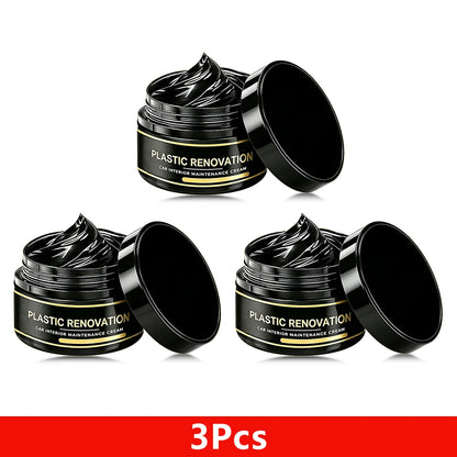 Car Interior Plastic Leather Scratch Repair Paste Anti-Aging Paste Automotive Tires Seats Steering Wheel Polishing Wax