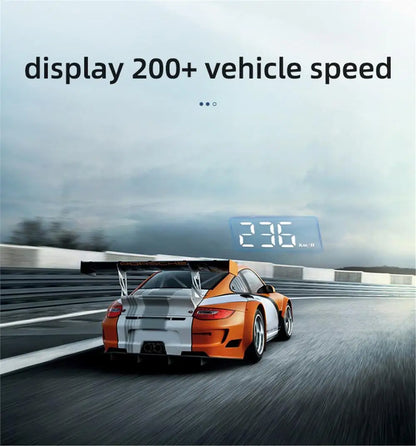 M3 HUD Obd2 Display On-board Computer Car Head-up display Windshield Big Font projection E-OBD and GPS Suitable for All Cars M1
