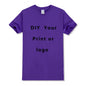 Custom T shirt Women Men Customised Printed 100% Cotton Short Sleeve Your Logo Photo Brand Text Tee Personalize Graphic Clothing