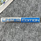 3D Aluminium Limited Edition Emblem Metal Sticker Car Body Rear Window Refit Decoration Decal Motorcycle Sticker