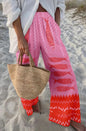 2025 Summer Womens New Casual Women's Trousers Loose Wide-leg Pants Marine Print Casual Wide-leg Beach Vacation Women's Trousers