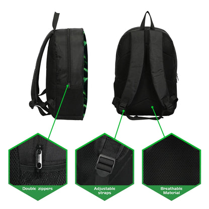 16 Inch Angry Geometry Dash Backpack Boys Girls Bookbag Cartoon Game Kids Kindergarten School Bags Toddler Childcare Backpack
