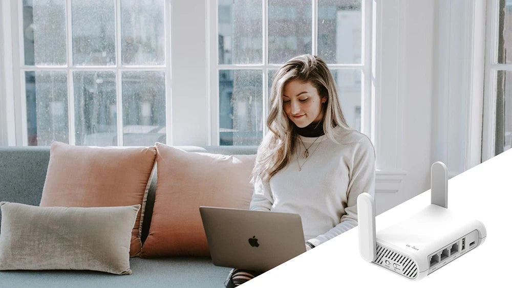 GL.iNet GL-SFT1200 (Opal) Secure Travel WiFi - AC1200 Dual Band Gigabit Ethernet Wireless Internet Router