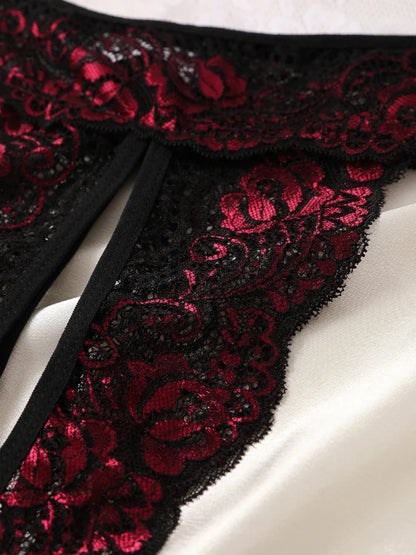 Sexy Crotchless Low Waist Thongs Invisible Lace Underwear Women Comfortable Panties Intimates Underpants Briefs Female Lingerie