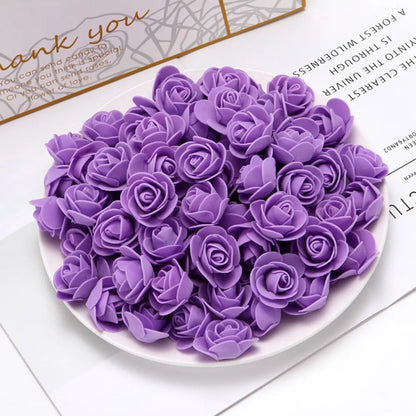 PE foaming Artificial Flowers Home vase table Wedding ornaments DIY gift Scrapbook Bubble Bear Valentine's Day Arch wreath Decor